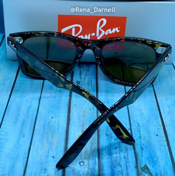 Ray-Ban Wayfarer Tortoise RB2140 Brown New - Picture 7 of 13
